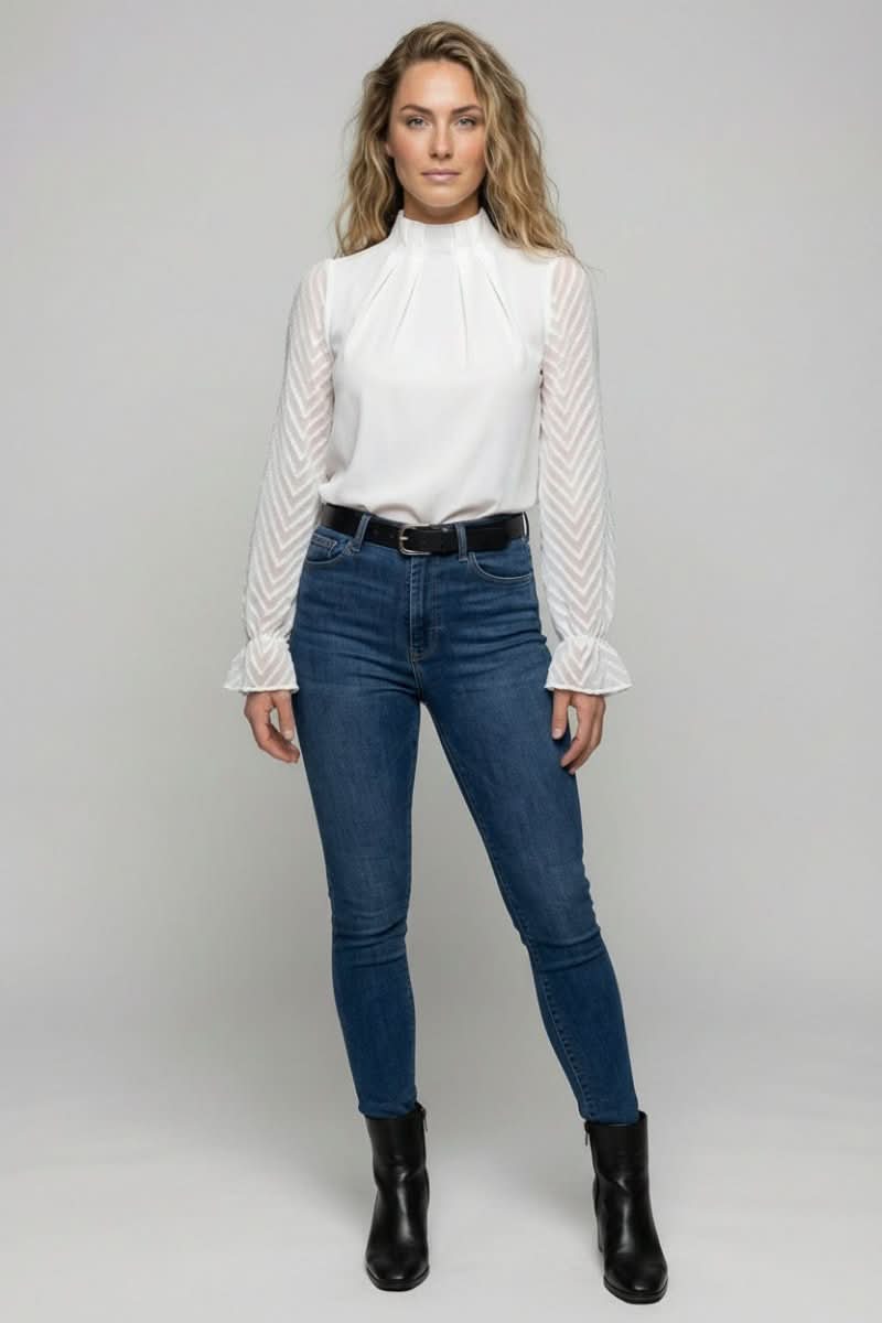 Princess Fashion Long Sleeve Top for Everyday Office & Casual